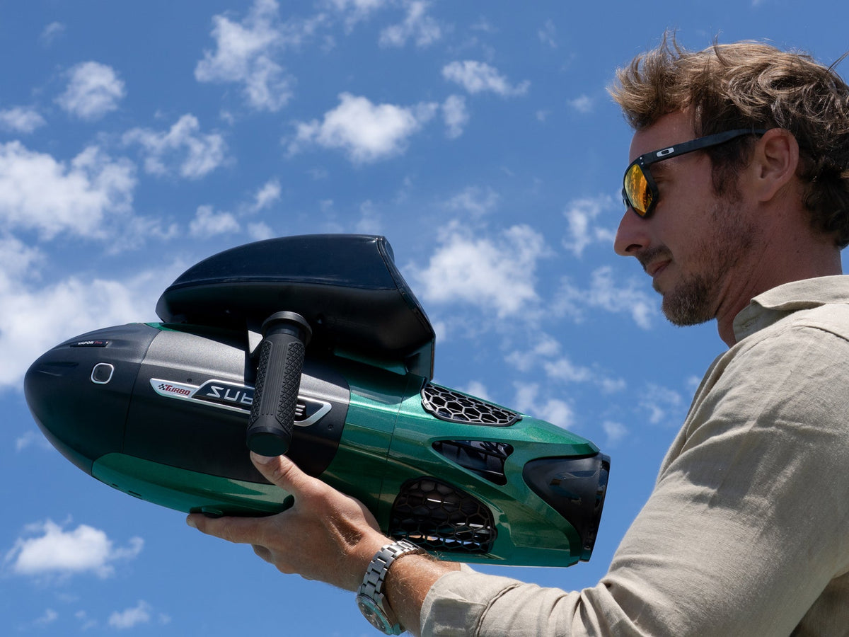 SUBLUE VAPOR Pro Underwater Scooter – 7.46 MPH Pump-Jet Performance with Dual Batteries