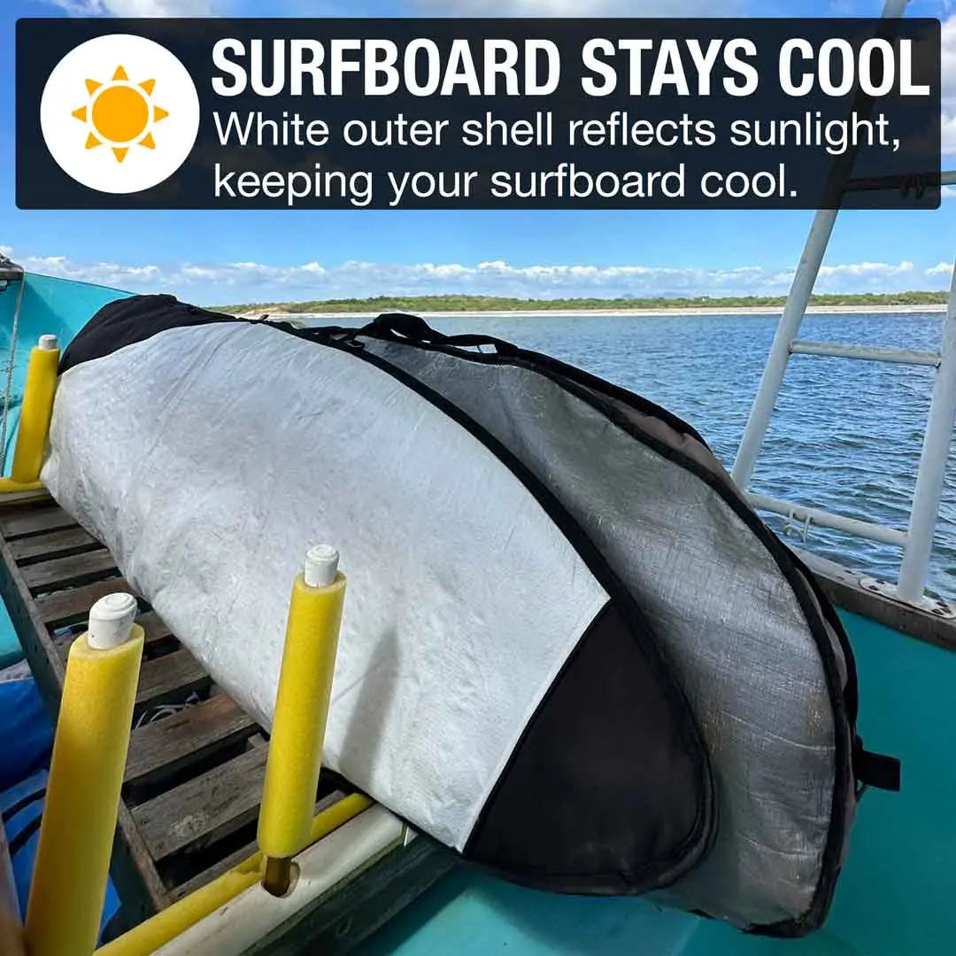 Surfboard Daybag – Reflective Board Cover with Protective Foam Padding