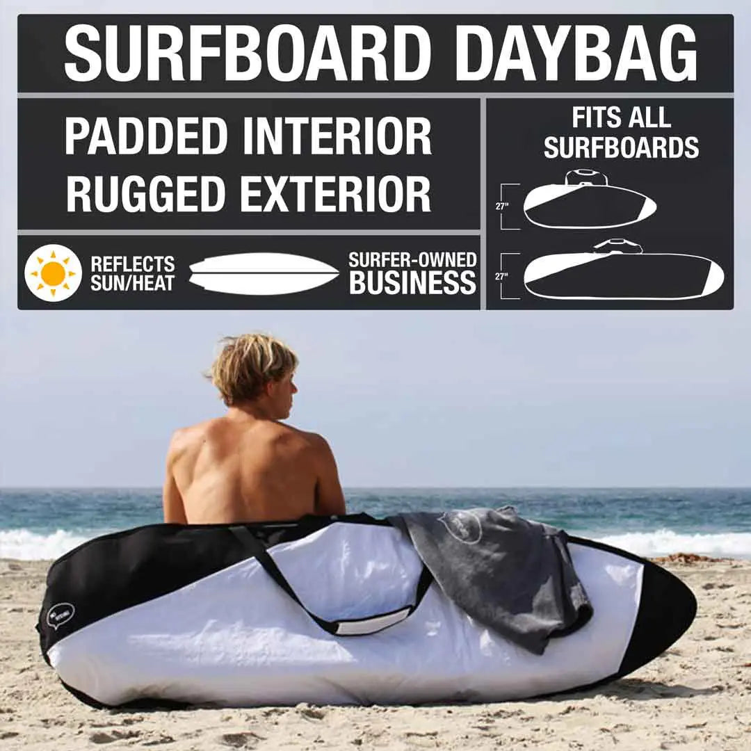 Surfboard Daybag – Reflective Board Cover with Protective Foam Padding