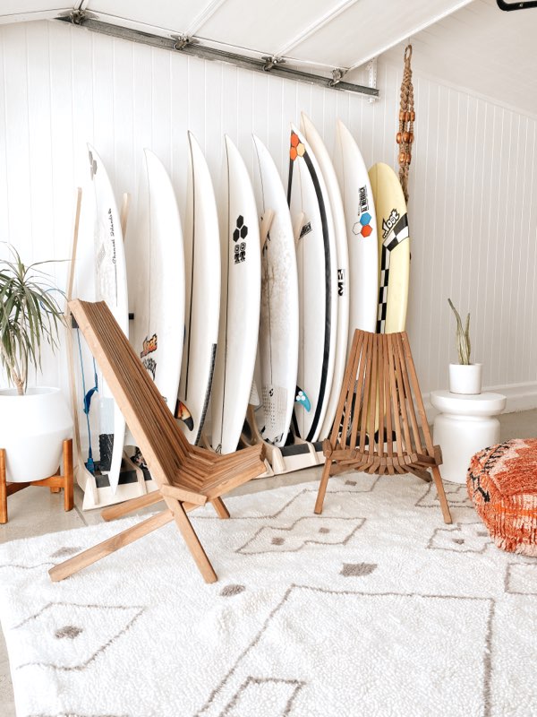 The Lineup Freestanding Surfboard Rack – Baltic Birch Display & Storage, 3–6 Boards