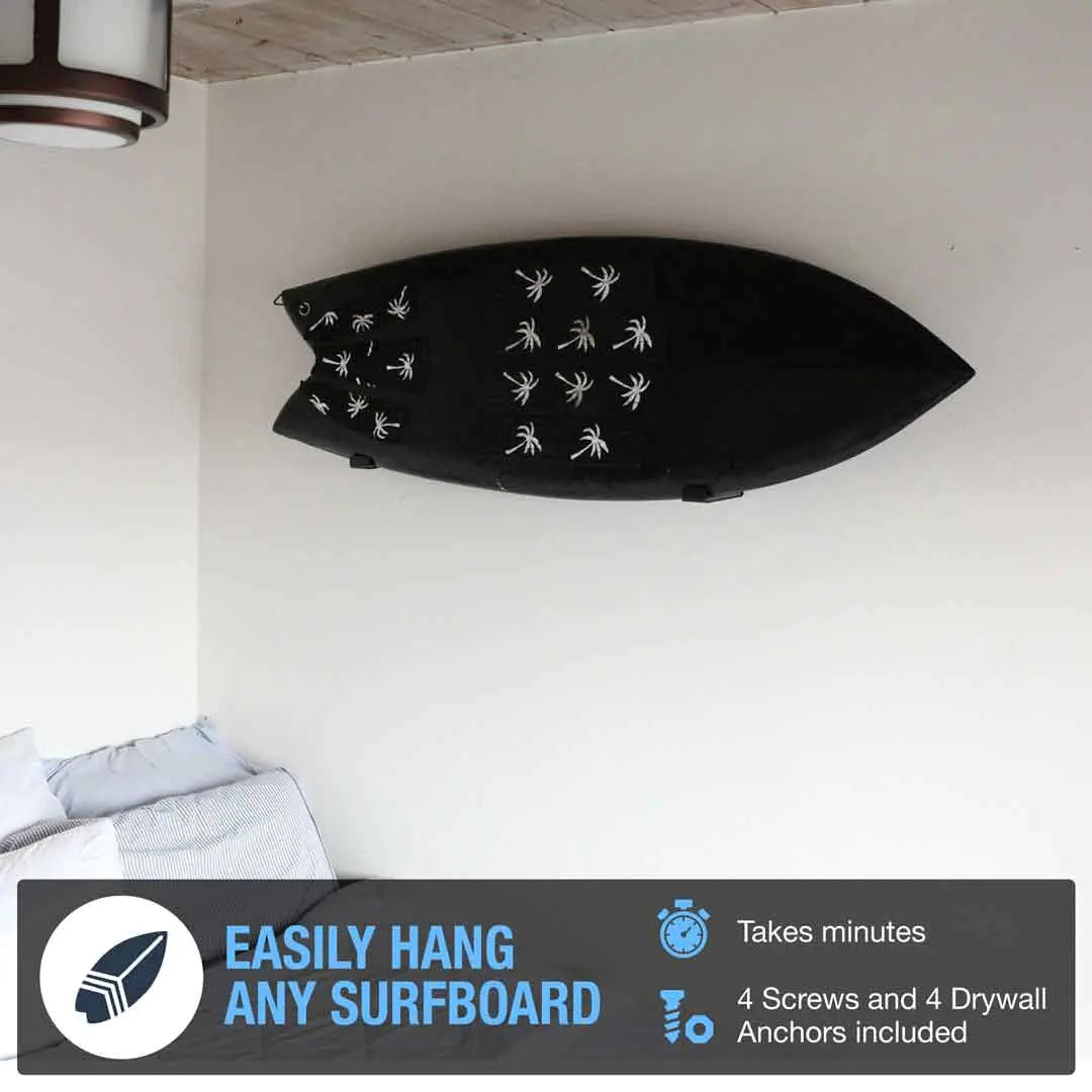 Metal Surfboard Wall Mount – Minimalist Surfboard Display Rack