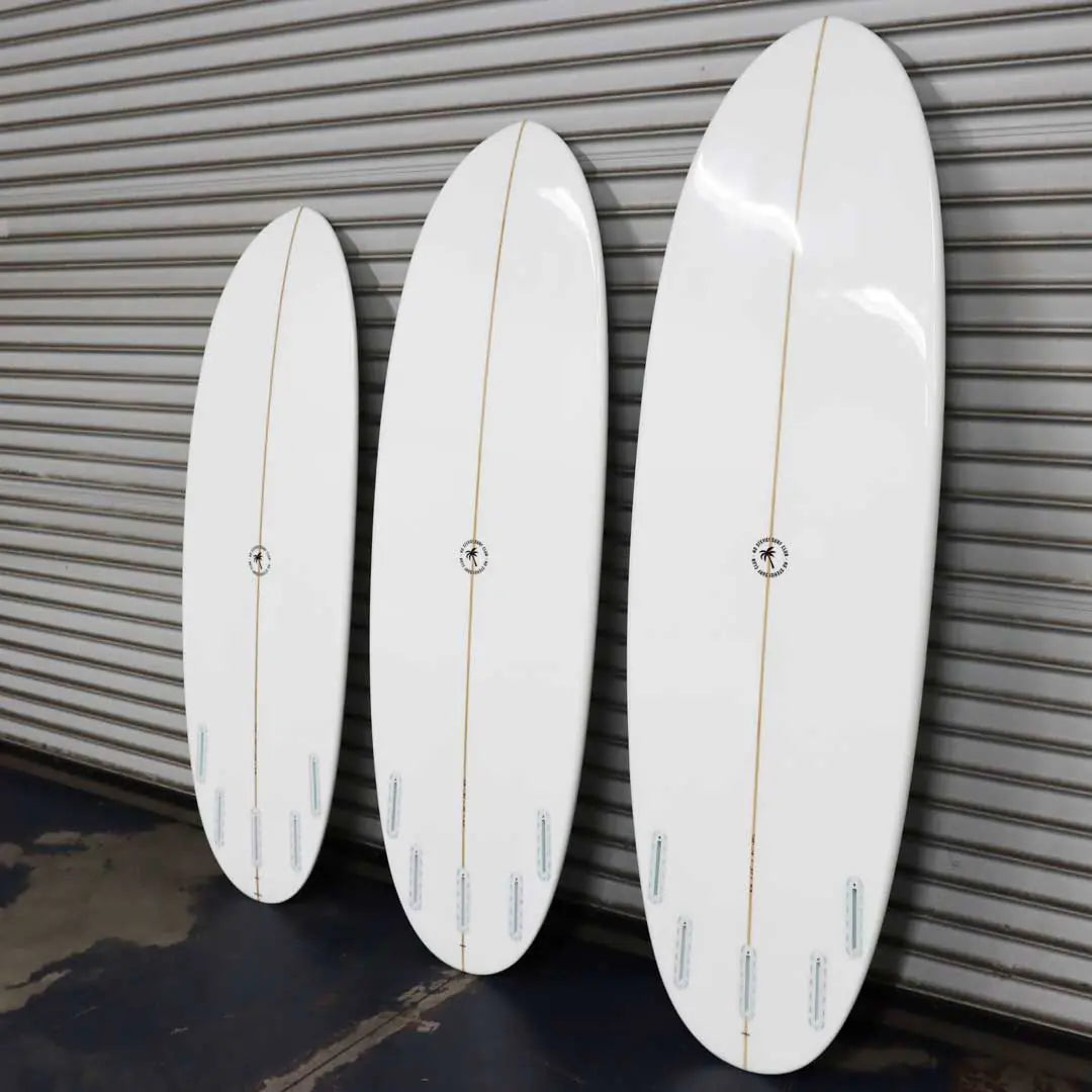 Stevie’s Favorite Surfboard – Balanced Volume & Maneuverability in Cow Print or White