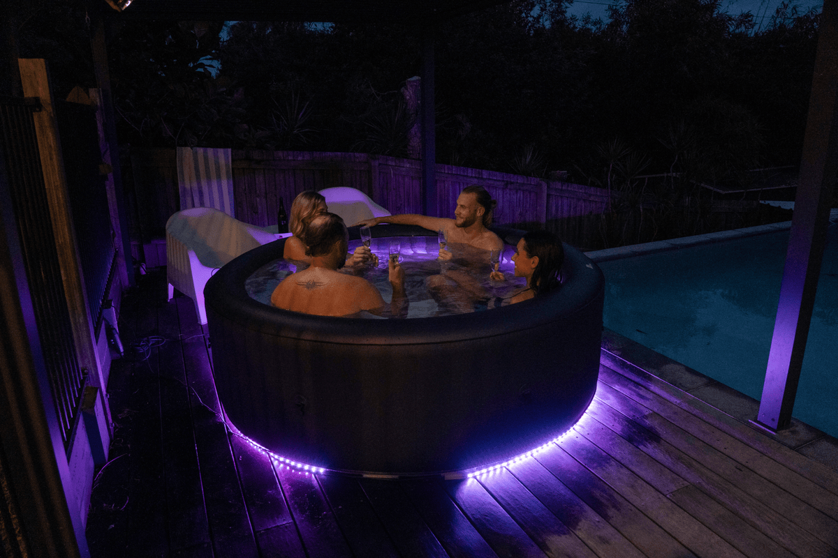 Aqua Marina Aurora Urban Inflatable Spa – LED Ambiance, Auto-Inflation & Integrated Water Care - Aloha Swim Wellness