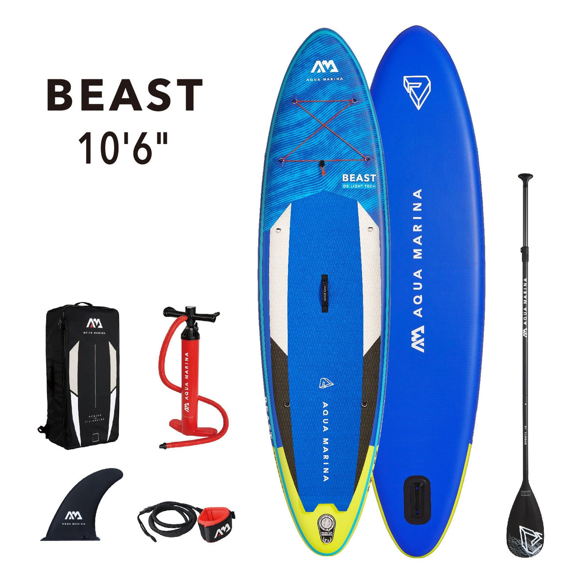 Aqua Marina BEAST 10'6" Inflatable Paddle Board All-Around Advanced SUP - Aloha Swim Wellness