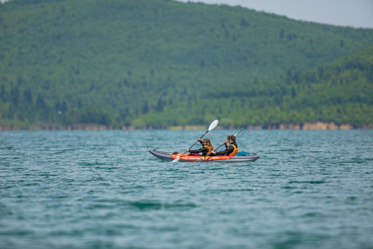 Aqua Marina Memba 12'10" Tandem Touring Inflatable Kayak – Efficient Long-Distance Touring - Aloha Swim Wellness