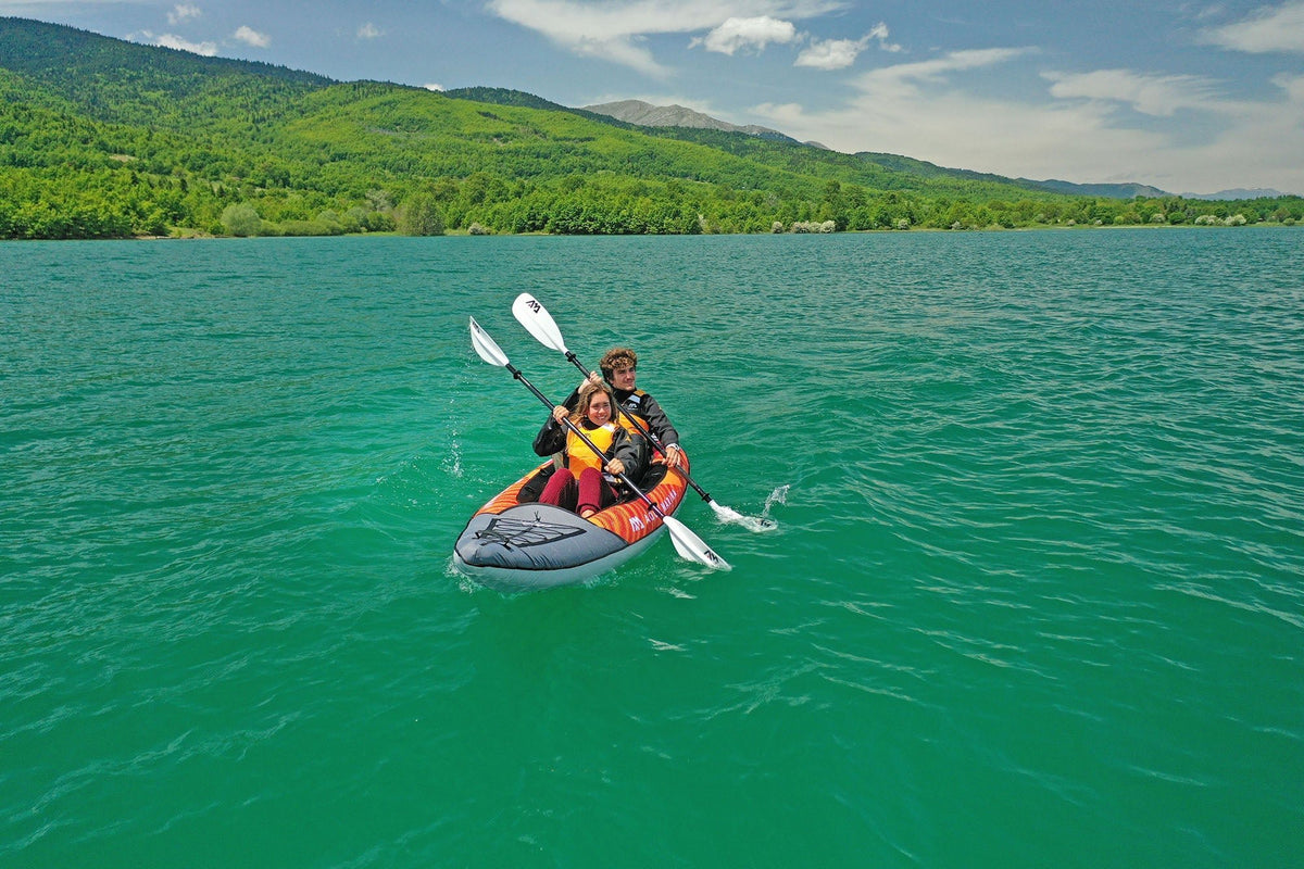 Aqua Marina Memba 12'10" Tandem Touring Inflatable Kayak – Efficient Long-Distance Touring - Aloha Swim Wellness