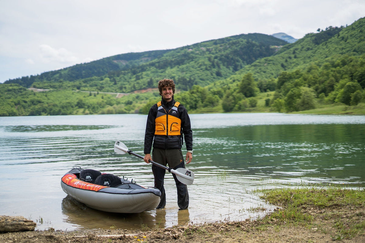 Aqua Marina Memba 12'10" Tandem Touring Inflatable Kayak – Efficient Long-Distance Touring - Aloha Swim Wellness
