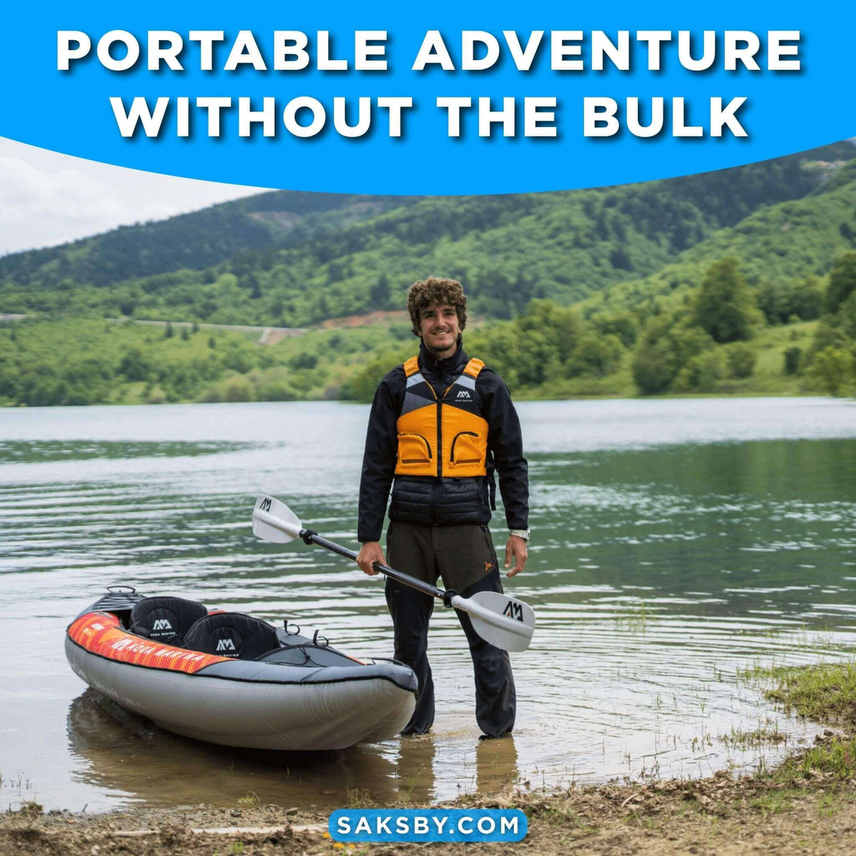 Aqua Marina MEMBA 390 12-Foot Inflatable Touring Kayak - Aloha Swim Wellness