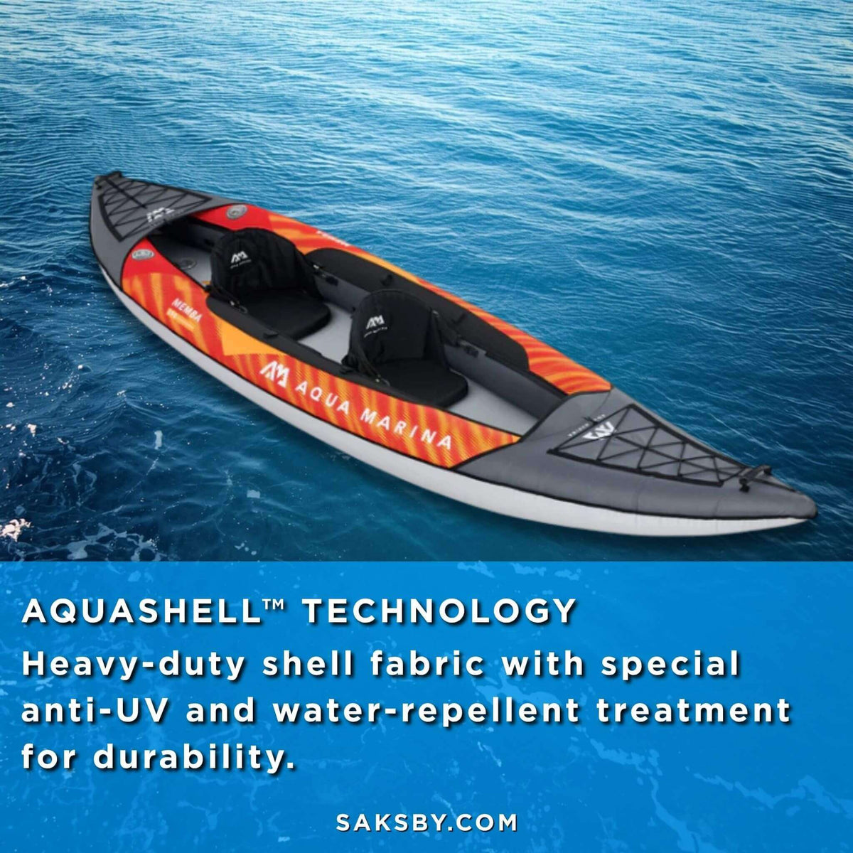 Aqua Marina MEMBA 390 12-Foot Inflatable Touring Kayak - Aloha Swim Wellness