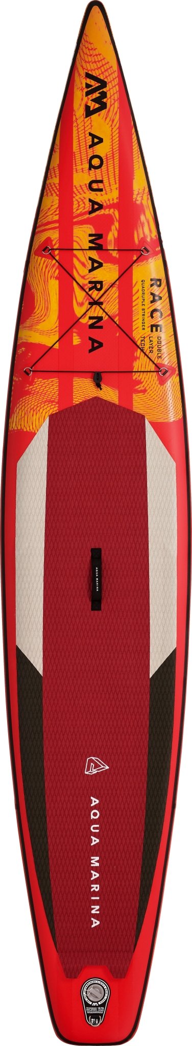 Aqua Marina Race 12'6" Inflatable Racing SUP – 320L High-Rigidity Performance Paddle Board - Aloha Swim Wellness