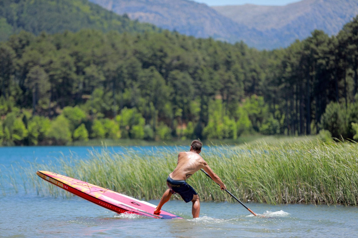Aqua Marina Race 12'6" Inflatable Racing SUP – 320L High-Rigidity Performance Paddle Board - Aloha Swim Wellness
