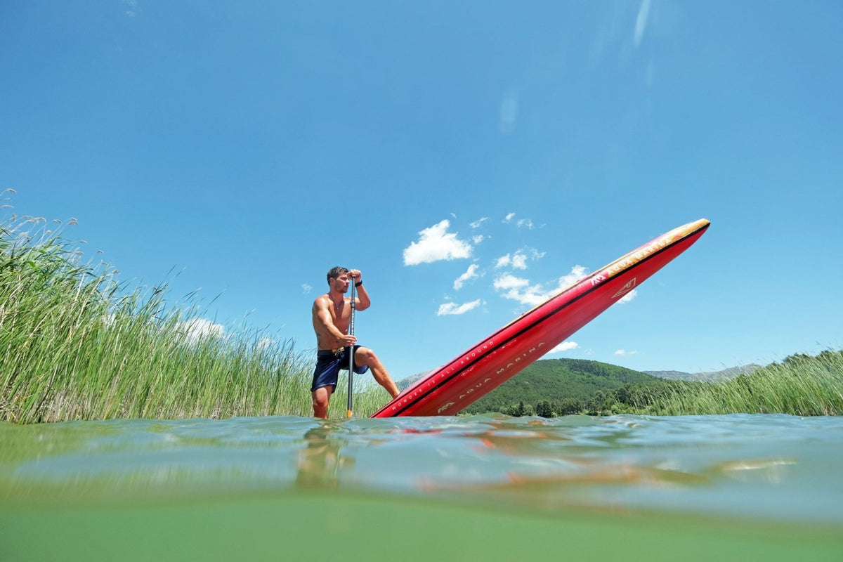 Aqua Marina Race 12'6" Inflatable Racing SUP – 320L High-Rigidity Performance Paddle Board - Aloha Swim Wellness