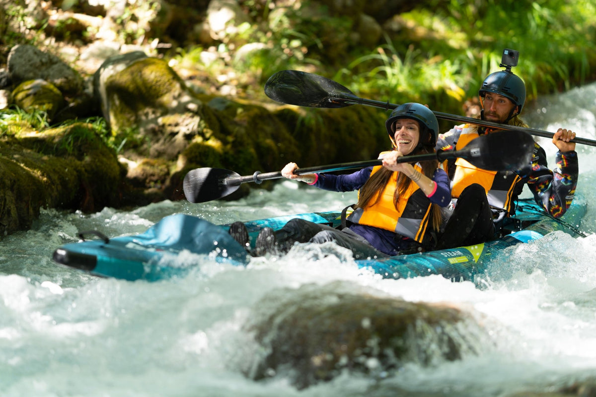 Aqua Marina Steam 13'6" Inflatable Kayak – Premium Touring & Whitewater Performance - Aloha Swim Wellness