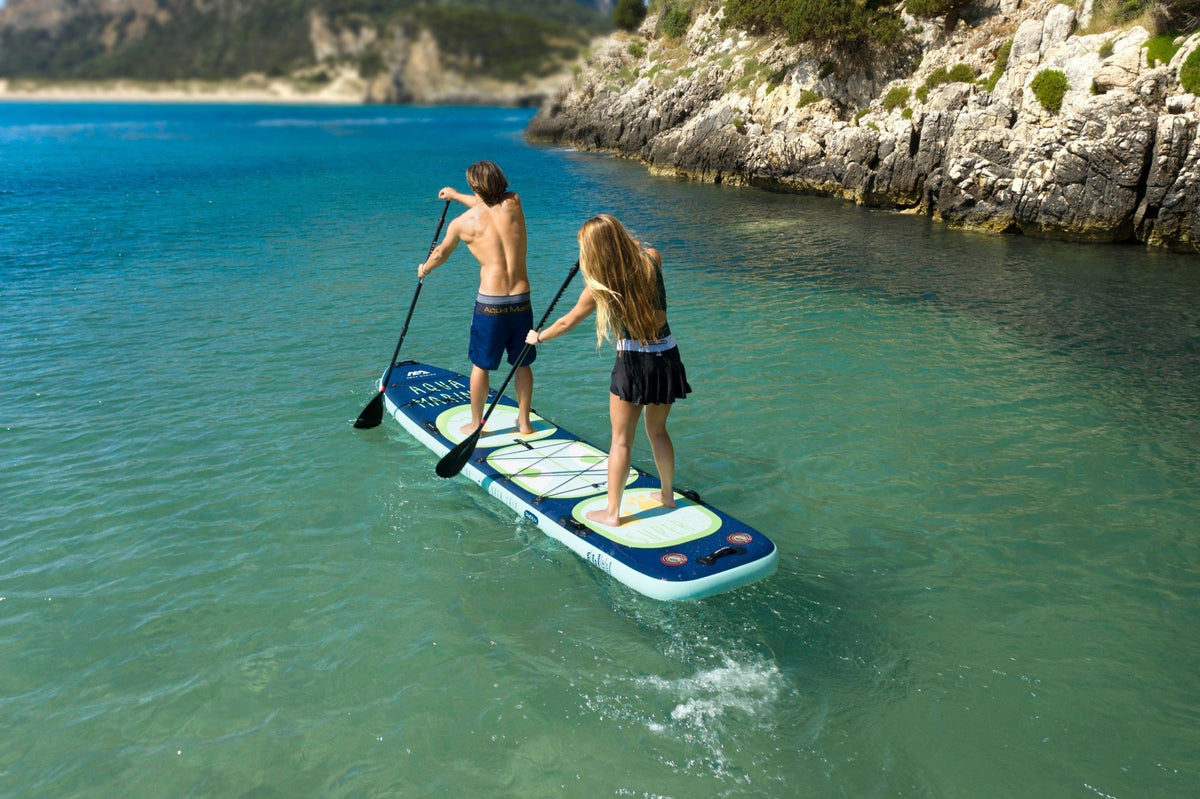 Aqua Marina Super Trip Tandem 14'0" Inflatable SUP – Stable Multi-Person Touring & Adventure Board - Aloha Swim Wellness