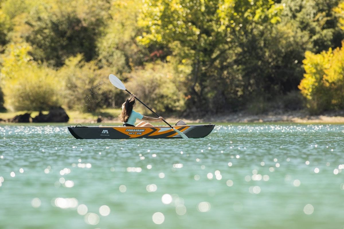 Aqua Marina TOMAHAWK AIR-K 12'4" Inflatable High Pressure Speed Kayak / Canoe - Aloha Swim Wellness