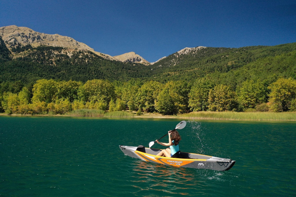 Aqua Marina TOMAHAWK AIR-K 12'4" Inflatable High Pressure Speed Kayak / Canoe - Aloha Swim Wellness