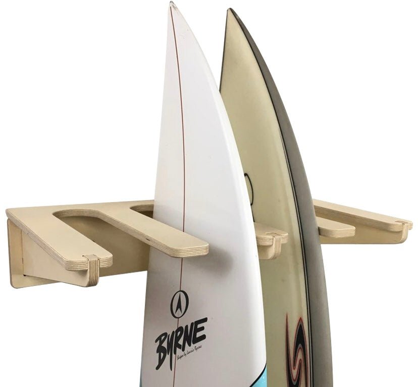 Baltic Birch Surfboard Wall Rack for 2–8 Boards - Aloha Swim Wellness