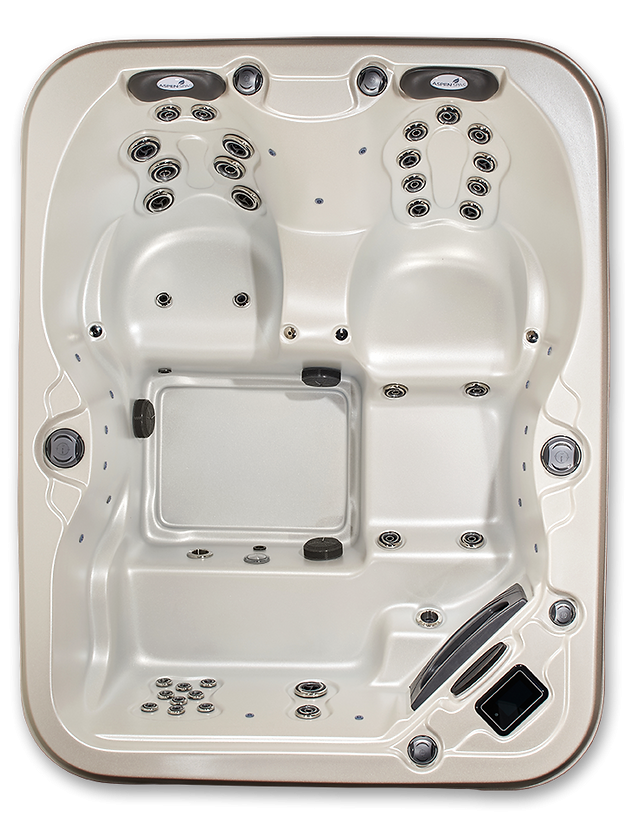 Quattro 4-Person Hot Tub Spa – Compact Design with Lounger & Captain’s Chair