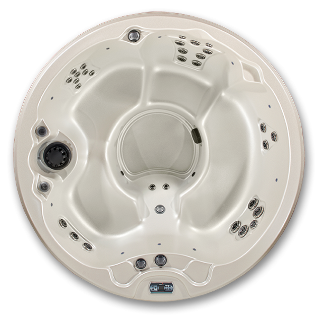 Northstar Round Hot Tub – 5-Person Round Spa with Hydrotherapy Jets