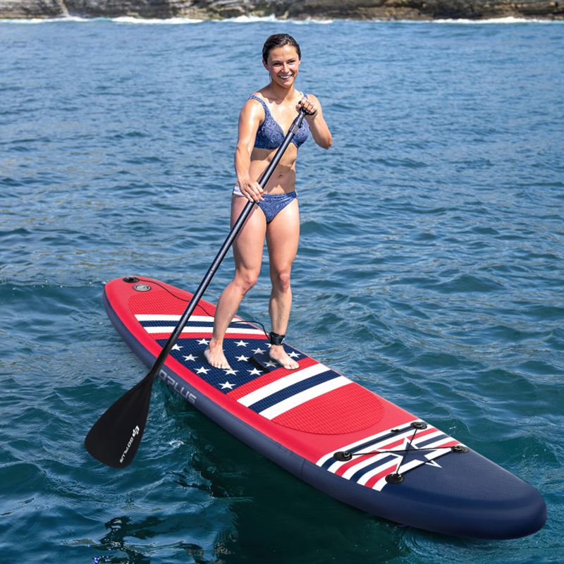 10-Foot Inflatable SUP Paddle Board – 300 lb Capacity with Adjustable Paddle & Accessories