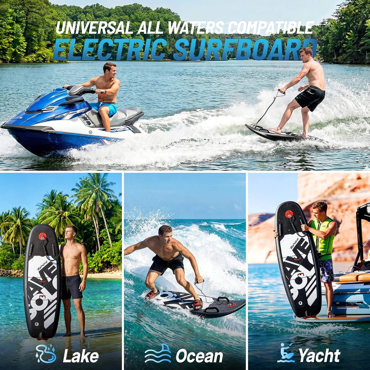 Electric Motorized Surfboard | Water Jet Propulsion - Aloha Swim Wellness