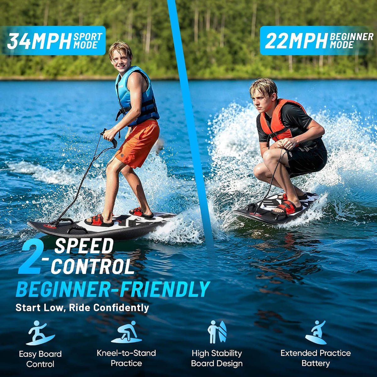 Electric Motorized Surfboard | Water Jet Propulsion - Aloha Swim Wellness