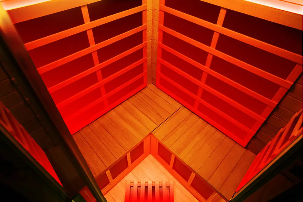 Wizzisaunas SR07 2–3 Person Infrared Sauna – Canadian Red Cedar, Smart App & Red Light Therapy