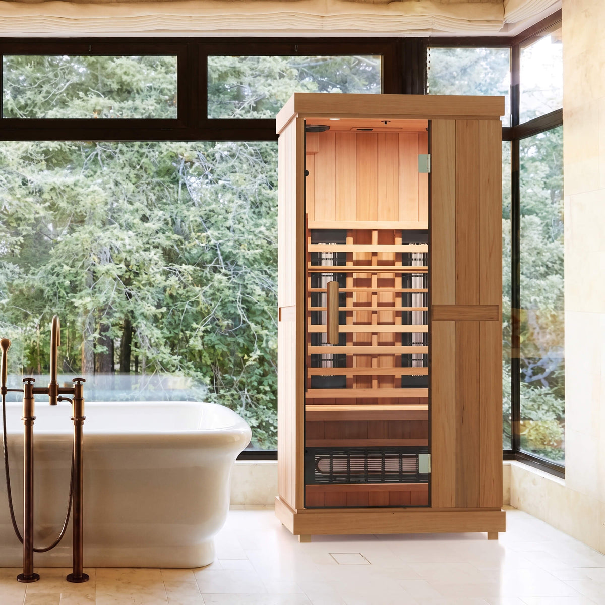 Finnmark FD-1 Full-Spectrum Infrared Sauna – Dual Infrared Heating & Bluetooth Audio