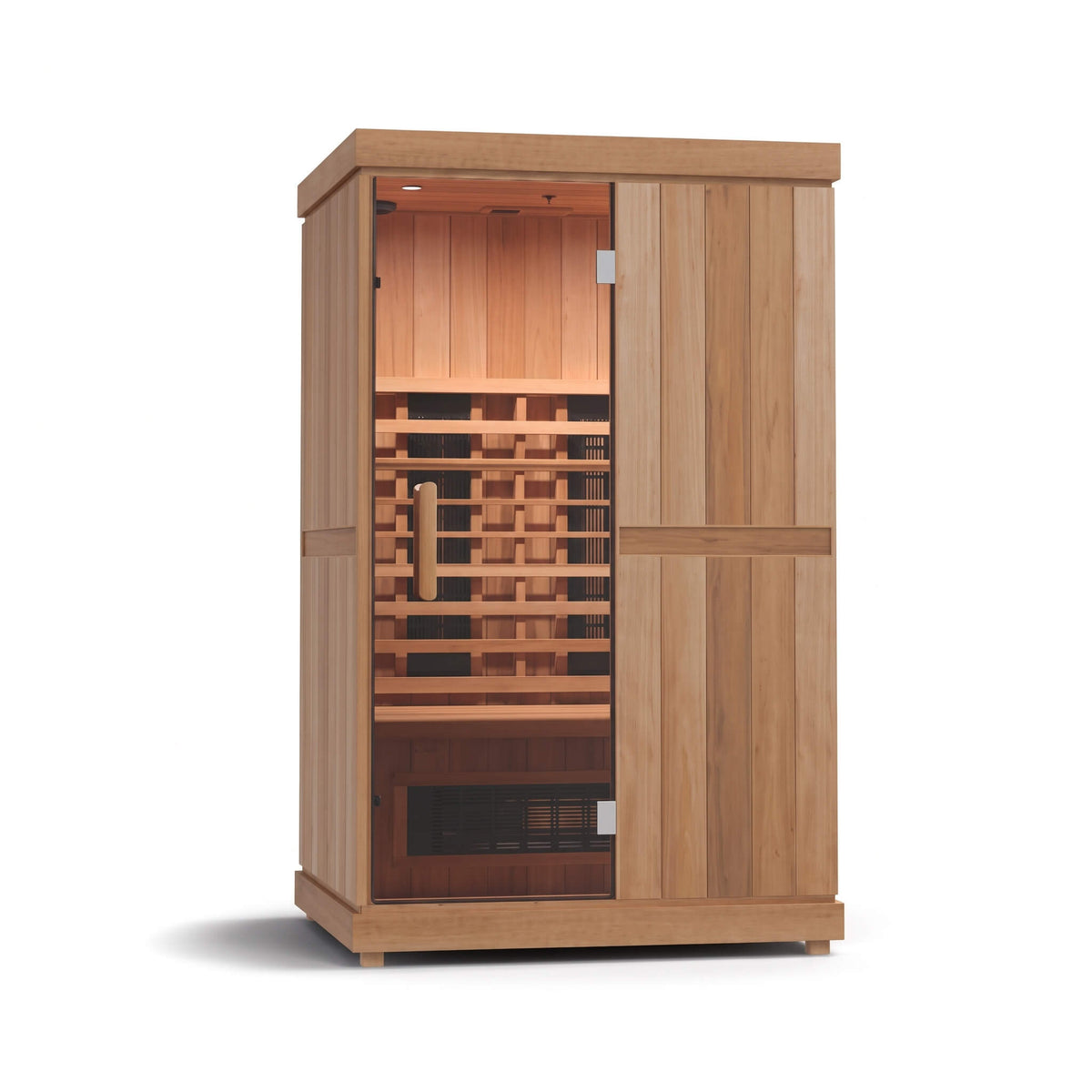 Finnmark FD-2 Full-Spectrum 2-Person Infrared Sauna – LCD Touchscreen & Bluetooth Audio