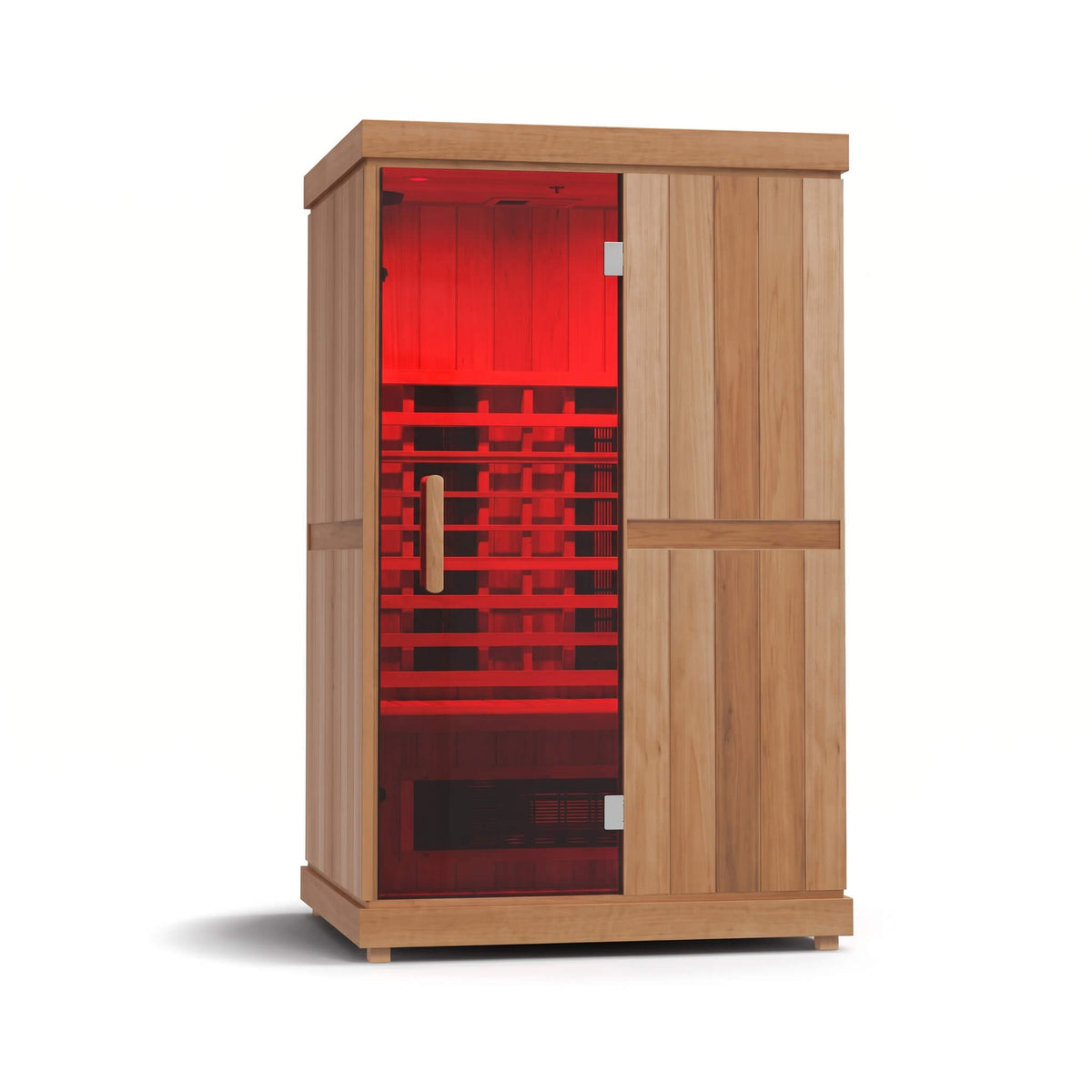 Finnmark FD-2 Full-Spectrum 2-Person Infrared Sauna – LCD Touchscreen & Bluetooth Audio