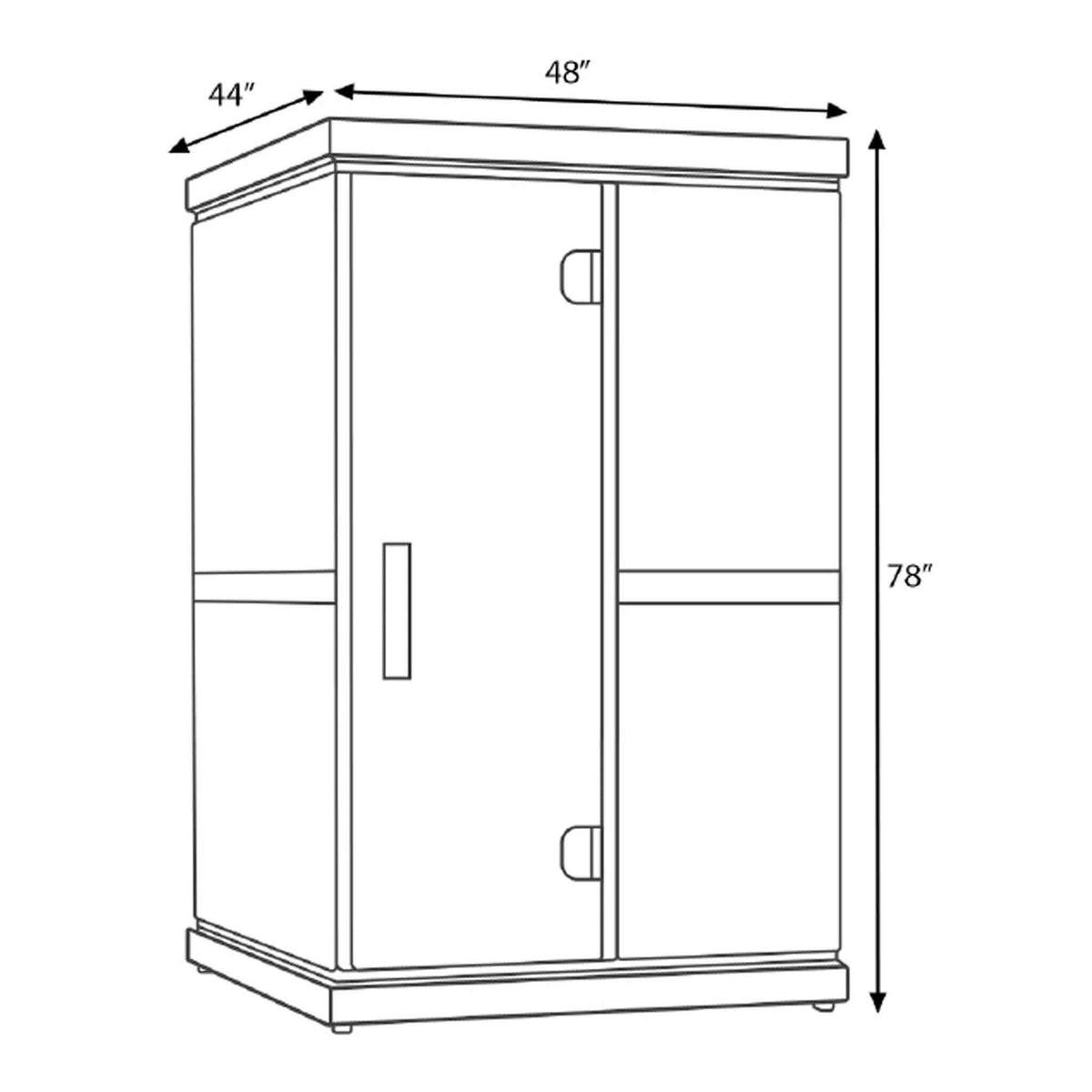 Finnmark FD-2 Full-Spectrum 2-Person Infrared Sauna – LCD Touchscreen & Bluetooth Audio