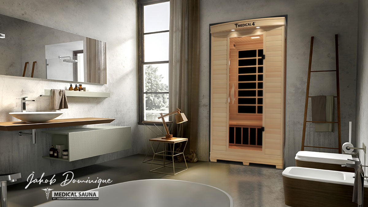 Medical 4 Full-Spectrum Infrared Sauna – 2-Person Home Sauna, 1700W