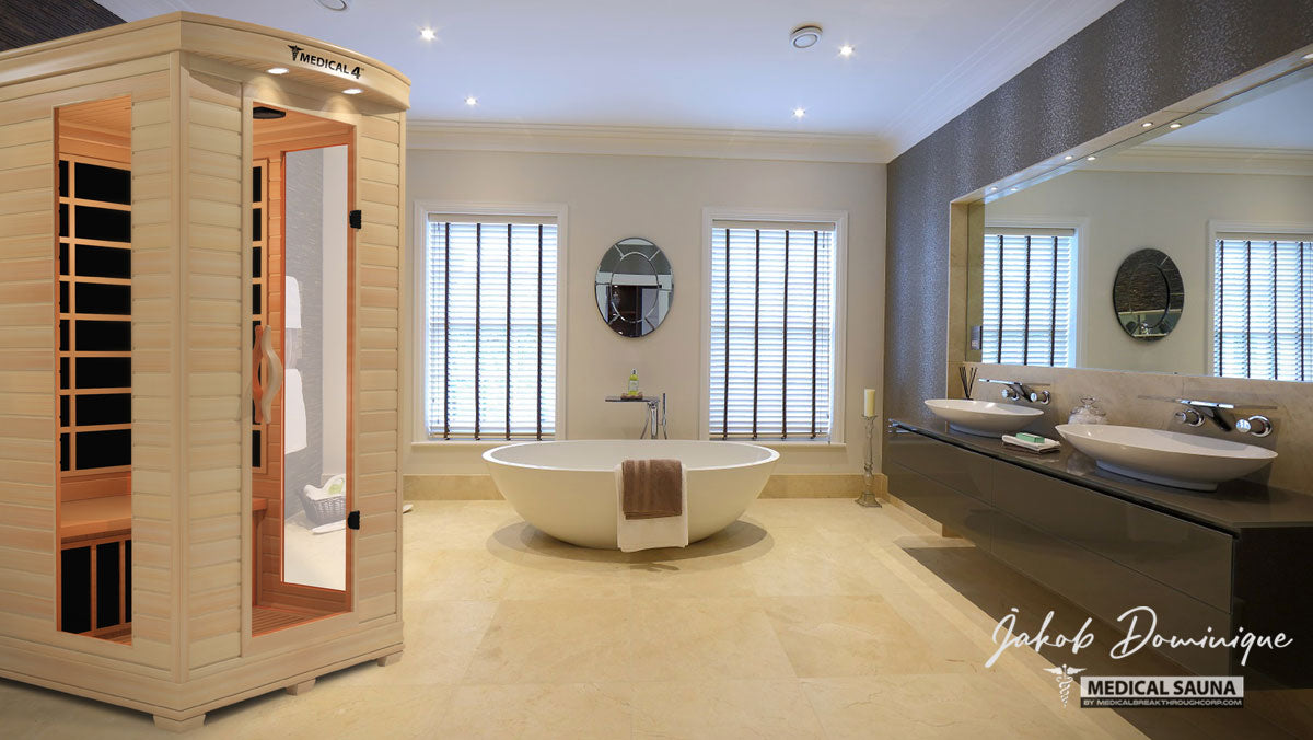 Medical 4 Full-Spectrum Infrared Sauna – 2-Person Home Sauna, 1700W