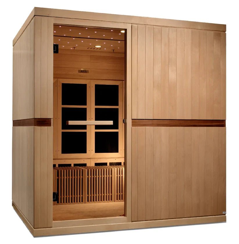 Golden Designs Catalonia Elite 8-Person Ultra-Low EMF Infrared Sauna – GDI 6880-02 - Aloha Swim Wellness