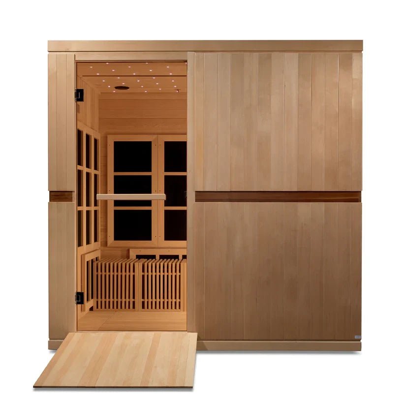 Golden Designs Catalonia Elite 8-Person Ultra-Low EMF Infrared Sauna – GDI 6880-02 - Aloha Swim Wellness