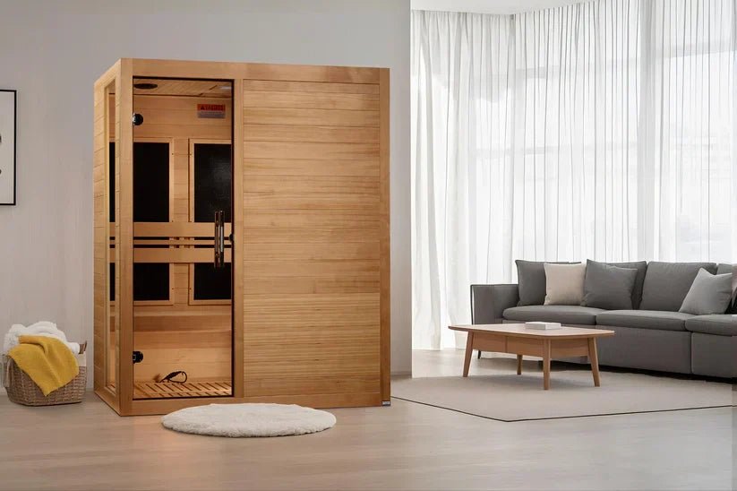 Golden Designs Catalonia Elite 8-Person Ultra-Low EMF Infrared Sauna – GDI 6880-02 - Aloha Swim Wellness