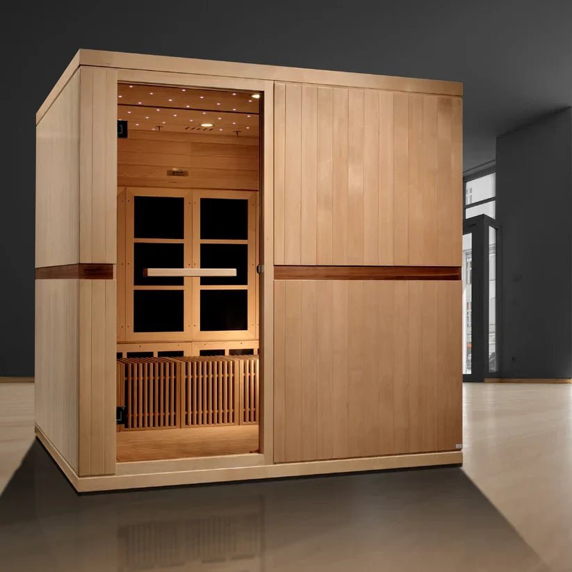Golden Designs Catalonia Elite 8-Person Ultra-Low EMF Infrared Sauna – GDI 6880-02 - Aloha Swim Wellness