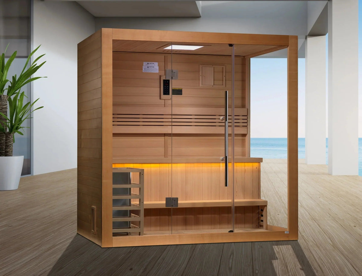 Golden Designs Forssa Edition 3–4 Person Traditional Sauna - Aloha Swim Wellness
