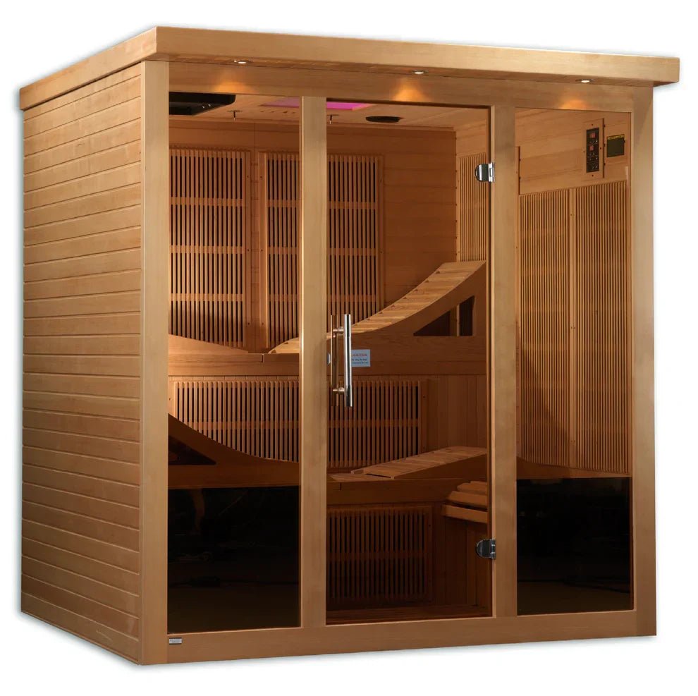Golden Designs Monaco Elite 6-Person Infrared Sauna - Aloha Swim Wellness