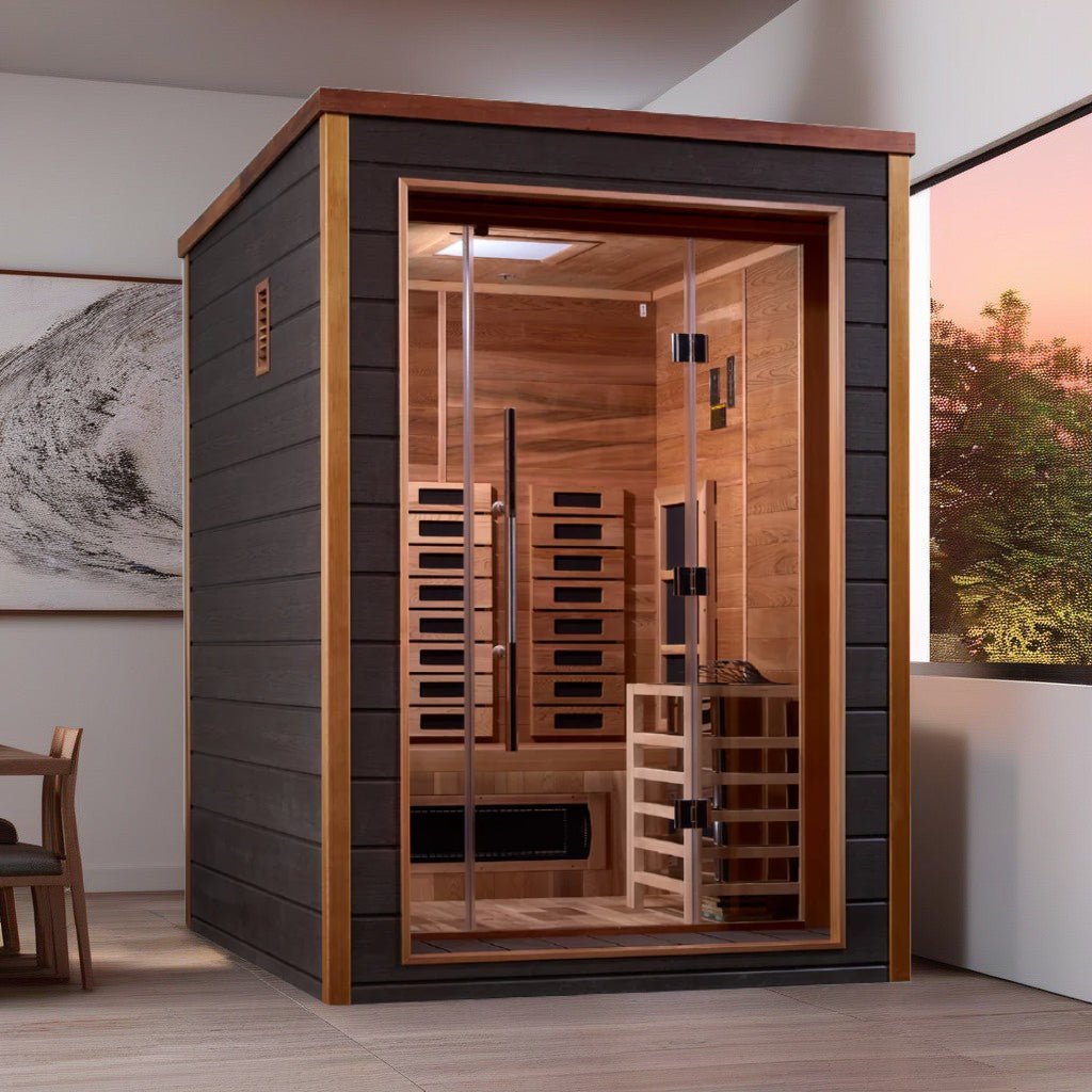 Golden Designs Nora 2-Person Outdoor Hybrid Sauna - Aloha Swim Wellness