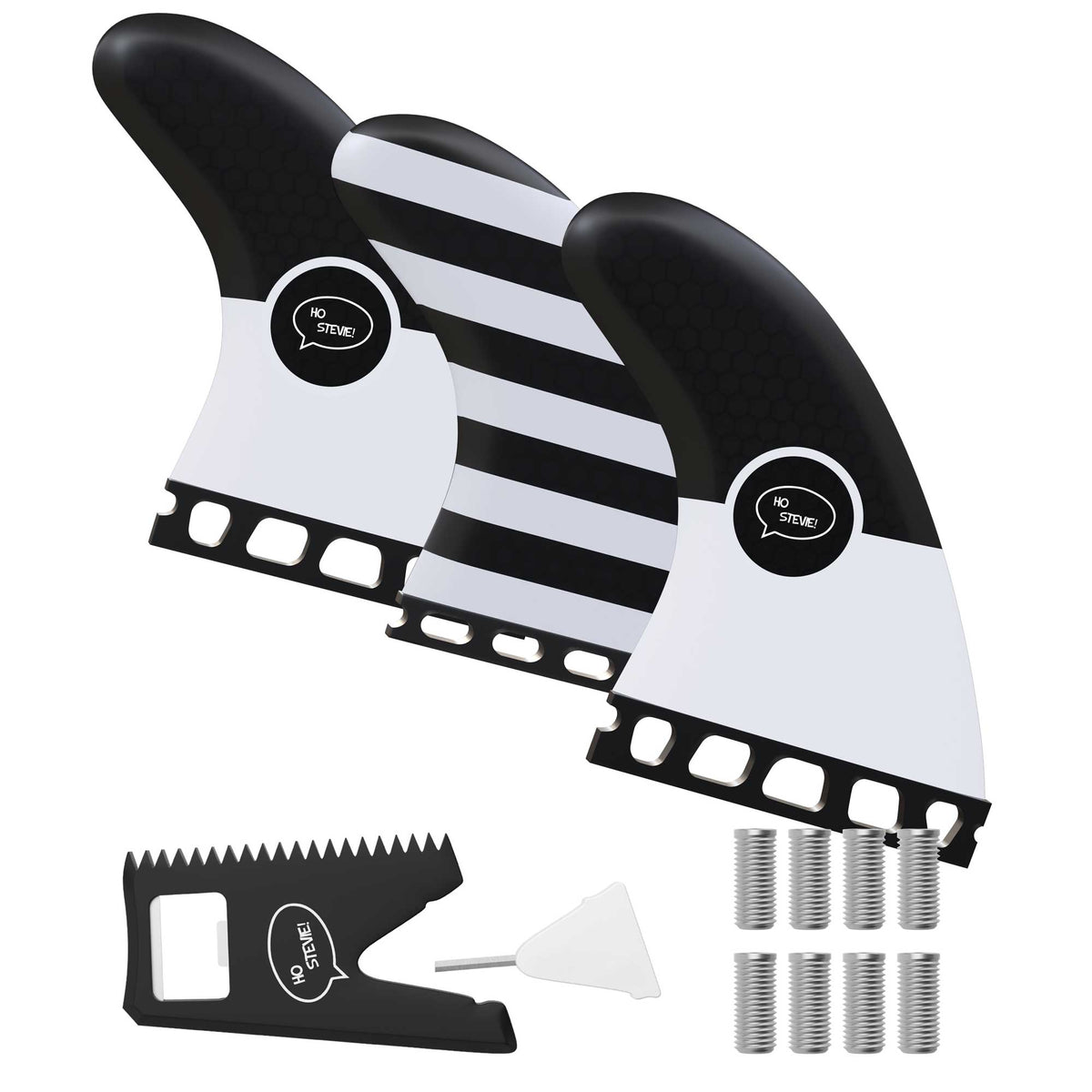 Fiberglass Honeycomb Surf Fins – Quad & Thruster Fin Sets with Travel Case