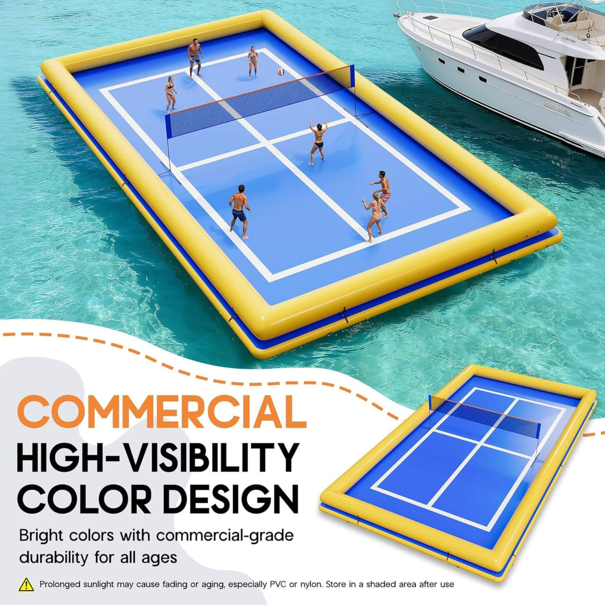 26' × 46' Inflatable Floating Pickleball & Volleyball Court – Commercial-Grade Design