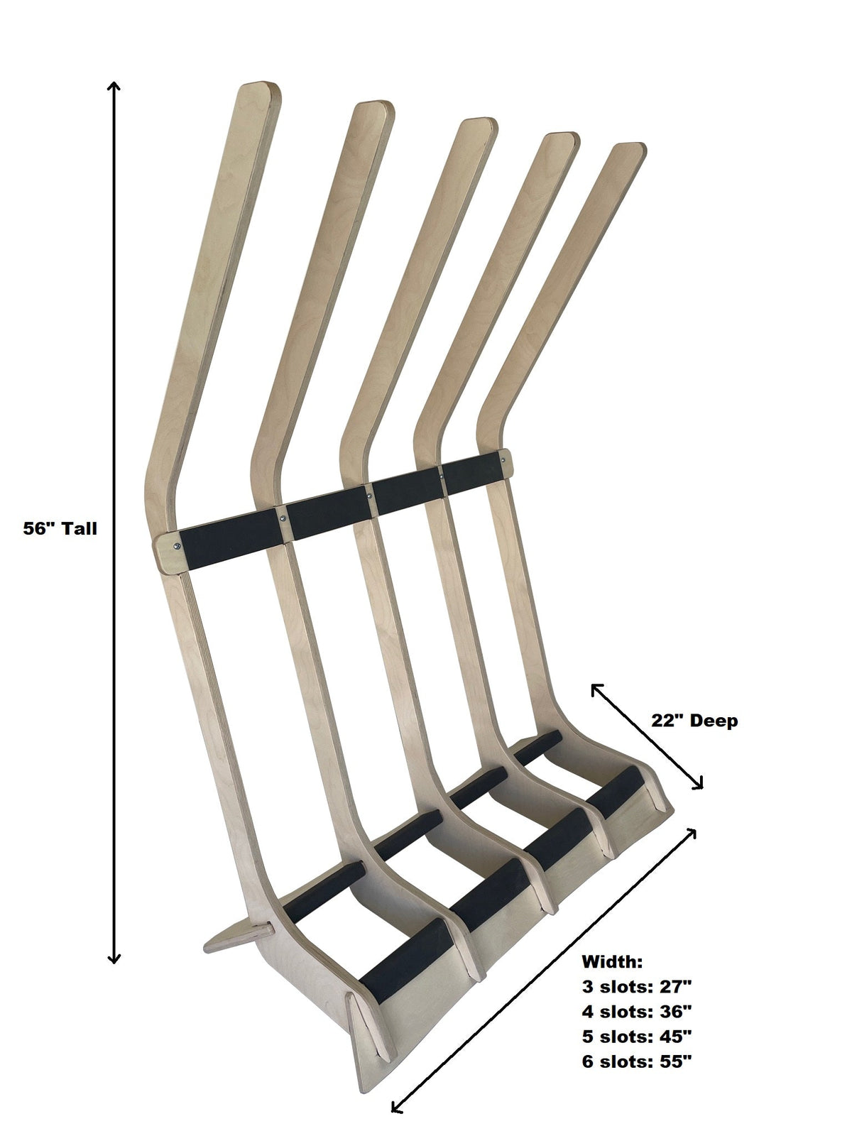 The Lineup Freestanding Surfboard Rack – Baltic Birch Display & Storage, 3–6 Boards