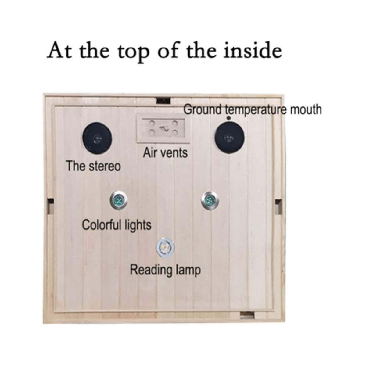 Premium Hemlock Wood 2-Person Infrared Sauna – Foot Heating, Bluetooth Audio & LED Lighting
