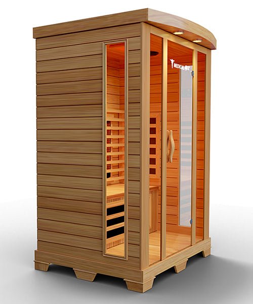Medical 4 Full-Spectrum Infrared Sauna – 2-Person Home Sauna, 1700W - Aloha Swim Wellness