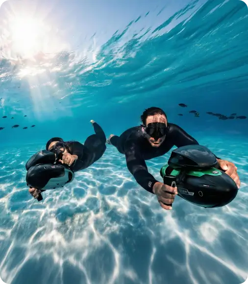 SUBLUE VAPOR Pro Underwater Scooter – 7.46 MPH Pump-Jet Performance with Dual Batteries