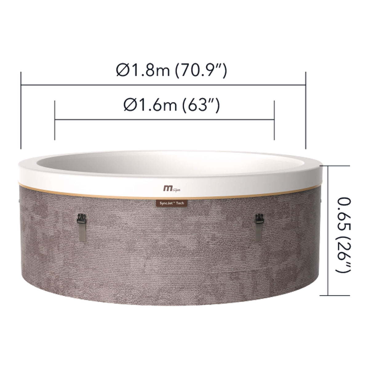 MSpa Cocoon Verto Series 6-Person Inflatable Hot Tub – SyncJet™ Hydromassage