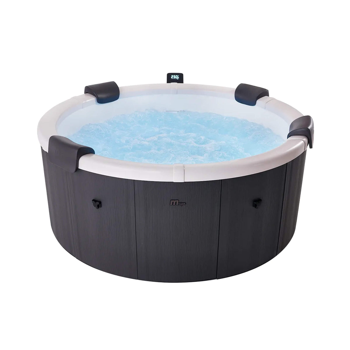 MSpa Denver 6-Person Inflatable Hot Tub – Hydro-Massage, LED Lighting & Smart Control