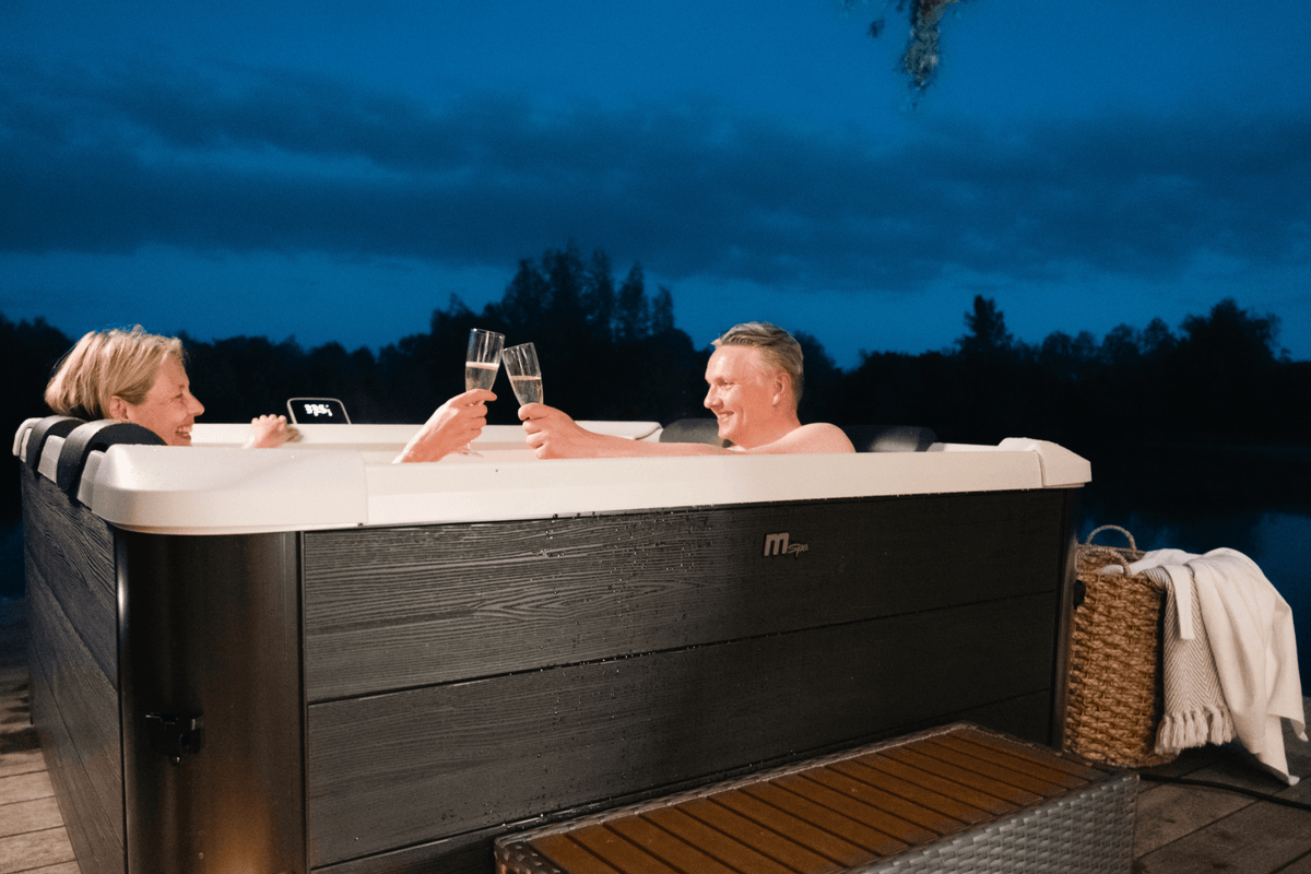 MSPA | OSLO | Frame Series | Rigid Hot Tub & Spa | Light up the night | Upto 6 Person - Aloha Swim Wellness
