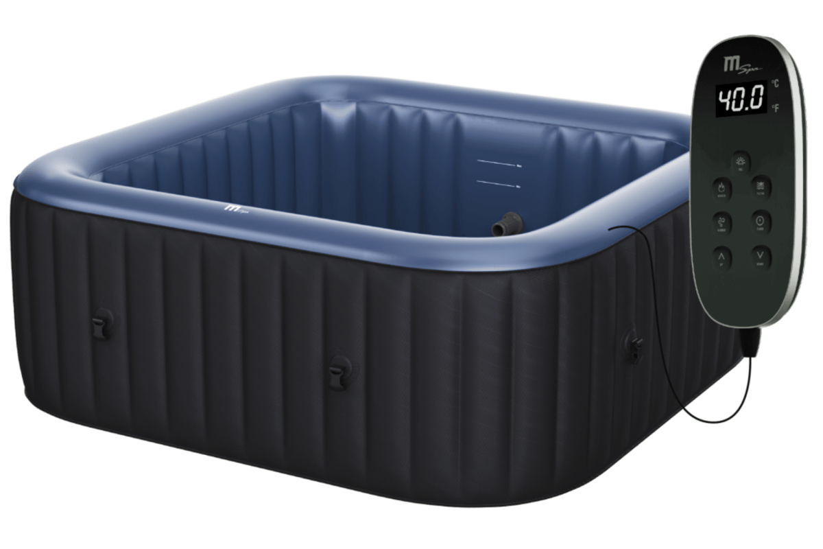 MSPA | TEKAPO | Comfort Series | Inflatable Hot Tub & Spa | Metallic Blue | Upto 6 Person - Aloha Swim Wellness